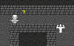 Picture of the player escaping skeleton warrior